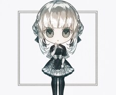 正面デフォルメイラスト制作をします 観賞用にグッズ化やSNSでのアイコン等使用可能です