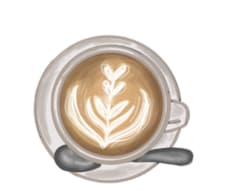 簡単なコーヒーや、フードのイラストを描きます イメージ1