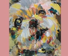 手描き 色彩豊かなペットの似顔絵描きます 〜たくさんの色と筆致で「その子らしさ」を描きます〜