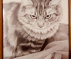 あなたの大切な人やペットを鉛筆画で描きます 【原品郵送OK】大切な人やペットをモノクロアート作品に