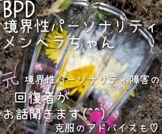 BPD、境界性パーソナリティ、メンヘラ相談承ります イメージ1