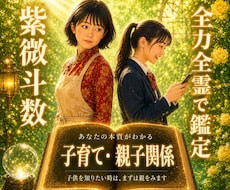 紫微斗数♥️ で親子関係・子育てを鑑定します イメージ1