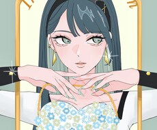 キラキラ・カワイイ子を描きます