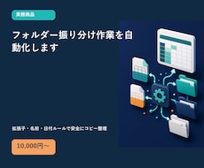 フォルダー振り分け作業を自動化します イメージ1