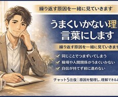 うまくいかない理由、言葉にします イメージ1