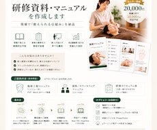 サロン・治療院の研修マニュアルを作成します 現役サロン教育責任者が”現場で本当に育つ”教材を作ります