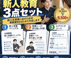 出張買取の新人教育3点セットを作成します 新人教育に必要な3つをまとめて整備