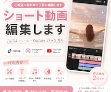 TikTok・リール動画を編集しますます イメージ1