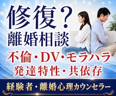 経験者が夫婦関係・離婚の心理カウンセリングします 修復？離婚？再婚？人生の岐路に悩むあなたをサポートします