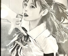頂いた写真から鉛筆画でリアルな似顔絵をお描きします イメージ1