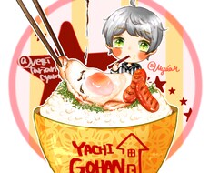 SNSアイコン等 食べるミニキャラを描きます イメージ1