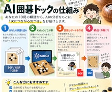 級位者向け｜囲碁10局をAI分析して課題を示します 20ページ前後のレポートとあなた専用の復習問題を納品します