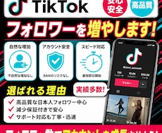 TikTokフォロワー増やします イメージ1