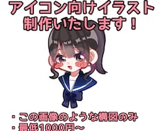 SNSアイコン向けイラストを制作いたします イメージ1