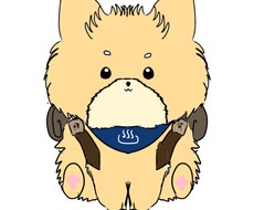 可愛い温泉とキャンプモチーフの子売ります キャンプ会社温泉のお店単純に気に入ってくれた方買ってください
