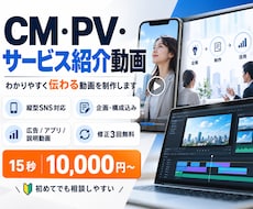 CM・PV・サービス紹介動画制作します 縦型、アプリ、説明、広告、CM、動画、図解、Q&A