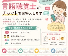 お子様の言語・発達障害の悩み相談・アドバイスします 言葉のプロ、国家資格である言語聴覚士とチャット24時間可能