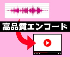 歌ってみたのエンコードします 即日納品！各動画サイトに最適化したエンコード！