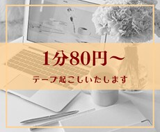 1分80円～、テープ起こし・文字起こし承ります イメージ1