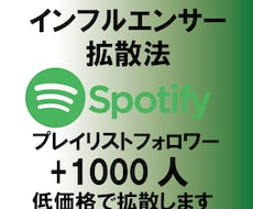 Spotifyプレイリストフォロワー増やします プレイリストのフォロワーを1000円で増やします
