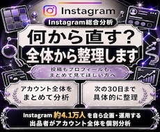 Instagramを総合分析し改善策をご提案します 投稿企画10案・30日運用方針までPDFで徹底提案