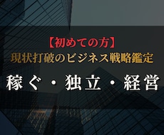 稼ぎ方・独立・経営のビジネス戦略鑑定します イメージ1
