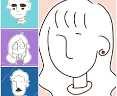 最短即日●シンプルな似顔絵描きます イメージ1