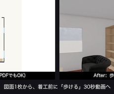 図面から着工前に歩ける3D動画を作ります イメージ1