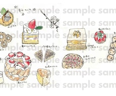 手書きで味のある食べ物のイラスト描きます イメージ1