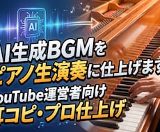 AIで作ったBGMをピアノアレンジします!!ます イメージ1