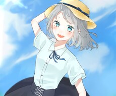 SNSなどのアイコンに使えます 背景が苦手ですが、指定があれば頑張って書かせていただきます