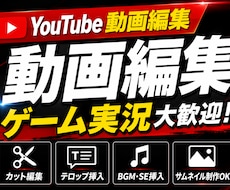 YouTube歴10年の実況者が動画編集します イメージ1