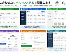 Pythonで業務ツール・システムを開発します イメージ1