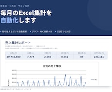 毎月のExcel集計作業を自動化します イメージ1