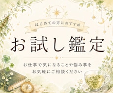 お試し鑑定＊仕事占い！カードからヒントを得ます イメージ1