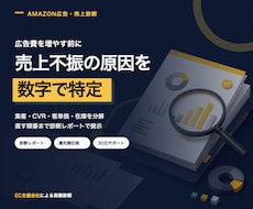 Amazon広告と売上不振の原因を数字で特定します 広告・CVR・在庫を分解し、改善優先順位まで提示