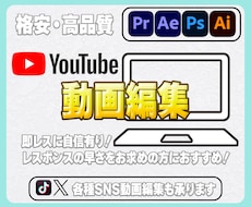 高品質★You TubeやSNS用動画編集します 高品質かつスピード納品！迅速かつ密なやり取りで安心！