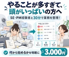 仕事の手順が整理できないを30分で見える化します イメージ1