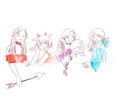 繊細でオシャレな女の子のイラストを描きます イメージ1