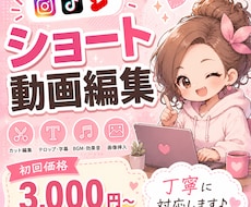 初心者様向け動画編集しますます イメージ1