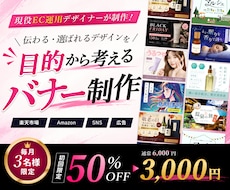 EC運用経験を活かして伝わるバナーを制作します イメージ1