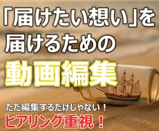 あなたの想いを伝える動画を制作します イメージ1