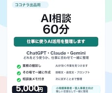 仕事に使うAI活用を整理します イメージ1