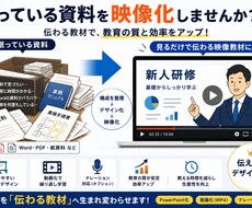 眠っている社内資料を伝わる資料・動画へ変換します イメージ1