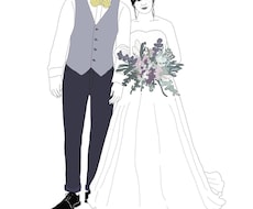 写真を元にリアルでシンプルな人物画を描きます イメージ1