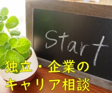 国家資格キャリアコンサルタントがサポートします 独立・起業のキャリア相談（2週間）