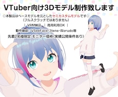 セミカスタム：VTuber向け3Dモデル制作します イメージ1