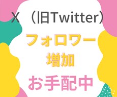 Ｘ（旧Twitter）フォロワー増加にお手配します イメージ1
