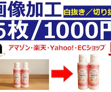 画像加工（Amazon/楽天など）背景白抜きします 背景切取り/白抜き/バックカラー変更