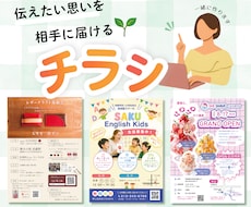 伝えたい想いを整理し、伝わるチラシを制作します イメージ1